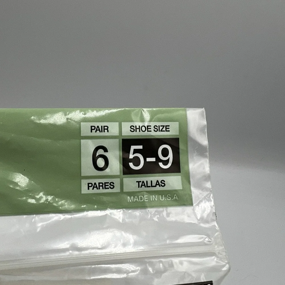 Vintage 2005 Hanes Her Way Ankle Cushion Socks Size 5-9, 6 Pack, New & Sealed